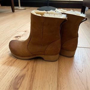 Dansko brand real sheep shearling clogs size 37